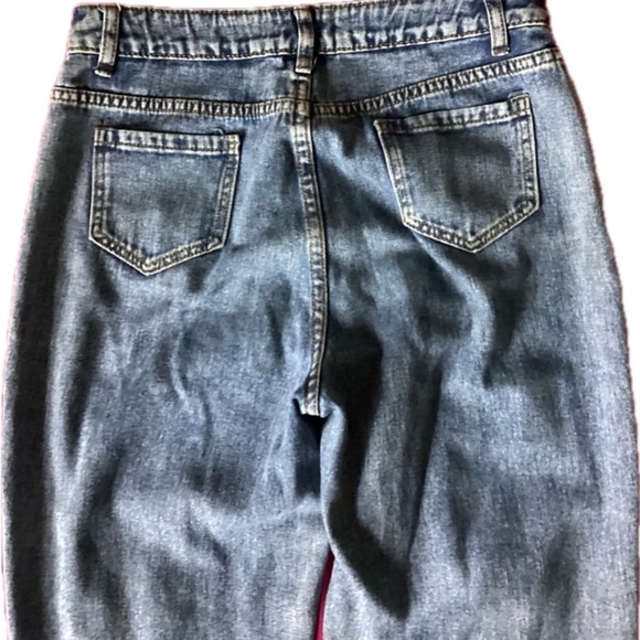 High Waist Stone Washed Mom Jeans by Shein | Size Medium - Picture 3 of 9